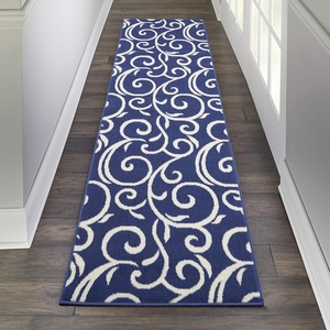 image:imageNourison Home Grafix Grey 6 x 9 Area Rug  Easy Clean Non Shedding Bed Room Living Room Dining Room Kitchen 6 x 9Navy