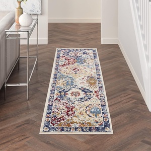 image:imageNourison Home Grafix Multicolor 3 x 5 Area Rug  Easy Clean Non Shedding Bed Room Living Room Dining Room Kitchen 3 x 5Blue Multicolor