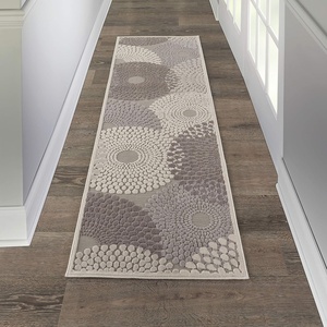 image:imageNourison Home Graphic Illusions Grey 79 x 1010 Area Rug  Easy Clean Non Shedding Bed Room Living Room Dining Room Kitchen 8 x 11Grey