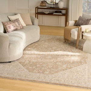image:imageNourison Home Harbor Ivory Blue 710 x 10 Area Rug  Easy Clean Non Shedding Bed Room Living Room Dining Room Kitchen 8 x 10Mocha