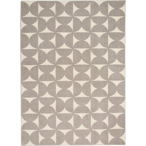 image:imageNourison Home Harper Geometric Grey 8 x 10 AreaRug EasyCleaning Non Shedding Bed Room Living Room Dining Room Kitchen 8x10Grey