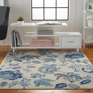image:imageNourison Home Home Tranquil TRA02 6 x 9 TurquoiseIvoryLight Blue
