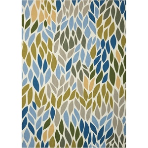 image:imageNourison Home Home amp Garden IndoorOutdoor Multicolor 44 x 63 Area rug Easy cleaning Non Shedding Bed Room Living Room Dining Room Kitchen 4x6Multi Color