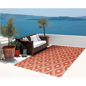 image:imageNourison Home Home amp Garden IndoorOutdoor Rust 79 x 1010 Area Rug Easy Cleaning Non Shedding Bed Room Living Room Dining Room Kitchen 8x11Rust