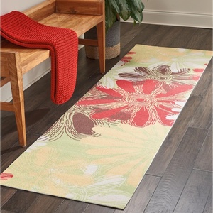 image:imageNourison Home Home amp Garden Ivory 53 x 75 Area Rug  Easy Clean Non Shedding Bed Room Living Room Dining Room Kitchen 5 x 8Green