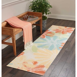 image:imageNourison Home Home amp Garden Ivory 53 x 75 Area Rug  Easy Clean Non Shedding Bed Room Living Room Dining Room Kitchen 5 x 8Ivory