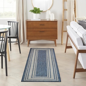 image:imageNourison Home Horizon IndoorOutdoor Black 3 x 5 Area Rug  Easy Clean Non Shedding Bed Room Living Room Dining Room Kitchen 3 x 5Denim