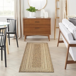 image:imageNourison Home Horizon IndoorOutdoor Black 3 x 5 Area Rug  Easy Clean Non Shedding Bed Room Living Room Dining Room Kitchen 3 x 5Natural