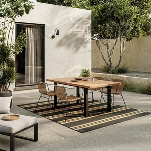 image:imageNourison Home Horizon IndoorOutdoor Charcoal 5 x 7 Area Rug  Easy Clean Non Shedding Bed Room Living Room Dining Room Kitchen 5 x 7
