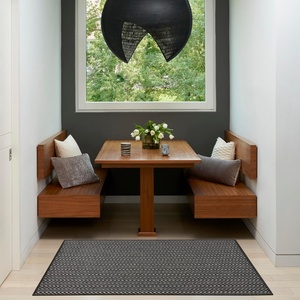 image:imageNourison Home Horizon IndoorOutdoor Green 5 x Round Area Rug  Easy Clean Non Shedding Bed Room Living Room Dining Room Kitchen 5 x RoundBlack