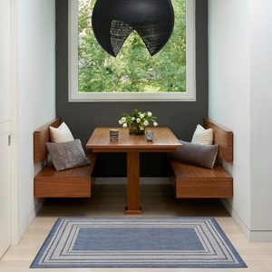 image:imageNourison Home Horizon IndoorOutdoor Green 8 x Round Area Rug  Easy Clean Non Shedding Bed Room Living Room Dining Room Kitchen 8 x RoundDenim