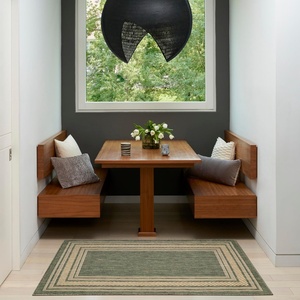 image:imageNourison Home Horizon IndoorOutdoor Green 8 x Round Area Rug  Easy Clean Non Shedding Bed Room Living Room Dining Room Kitchen 8 x RoundGreen