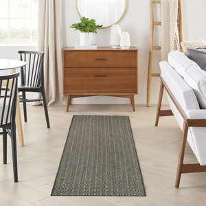 image:imageNourison Home Horizon IndoorOutdoor Grey 5 x 7 Area Rug  Easy Clean Non Shedding Bed Room Living Room Dining Room Kitchen 5 x 7Charcoal