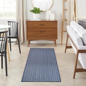 image:imageNourison Home Horizon IndoorOutdoor Grey 5 x 7 Area Rug  Easy Clean Non Shedding Bed Room Living Room Dining Room Kitchen 5 x 7Navy