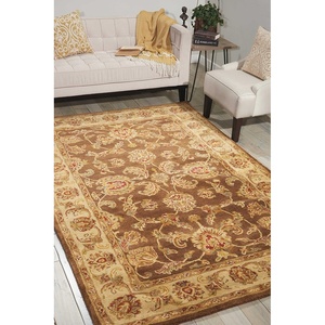 image:imageNourison Home Jaipur Brown 96 x 136 Area Rug  Easy Clean Non Shedding Bed Room Living Room Dining Room Kitchen 10 x 14