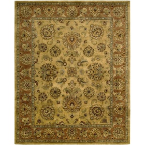 image:imageNourison Home Jaipur Traditional Gold 79 x 99 Area Rug Easy Cleaning Non Shedding Bed Room Living Room Dining Room Kitchen 7x10Gold