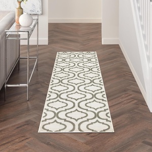 image:imageNourison Home Jubilant Grey 53 x 73 Area Rug  Easy Clean Non Shedding Bed Room Living Room Dining Room Kitchen 5 x 7Ivory Green