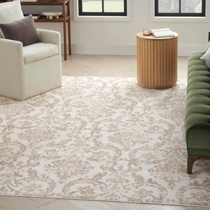 image:imageNourison Home Jubilant Ivory Beige 6 x 9 Area Rug  Easy Clean Non Shedding Bed Room Living Room Dining Room Kitchen 6 x 9