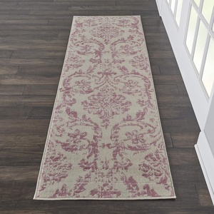image:imageNourison Home Jubilant Ivory Pink 6 x 9 Area Rug  Easy Clean Non Shedding Bed Room Living Room Dining Room Kitchen 6 x 9Ivory Pink