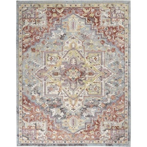 image:imageNourison Home Juniper Ivory Multicolor 710 x 910 Area Rug  Easy Clean Non Shedding Bed Room Living Room Dining Room Kitchen 8 x 10BlueMulticolor
