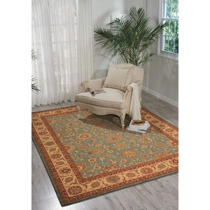 image:imageNourison Home Living Treasures Persian Aqua 510 x ROUND AreaRug EasyCleaning Non Shedding Bed Room Living Room Dining Room Kitchen 6 RoundAqua