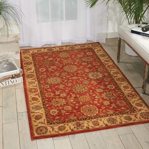 image:imageNourison Home Living Treasures Persian Aqua 510 x ROUND AreaRug EasyCleaning Non Shedding Bed Room Living Room Dining Room Kitchen 6 RoundRust