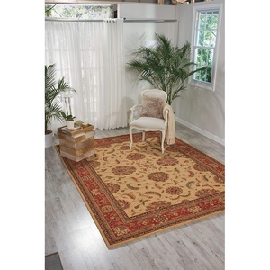 image:imageNourison Home Living Treasures Persian IvoryRed 26 x 8 Area Rug Easy Cleaning Non Shedding Bed Room Living Room Dining Room Kitchen 3x8IvoryRed