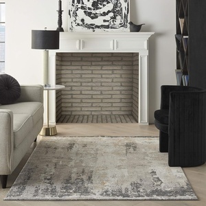 image:imageNourison Home Ludlow Cream Grey 710 x 910 Area Rug  Easy Clean Non Shedding Bed Room Living Room Dining Room Kitchen 8 x 1053 X 73