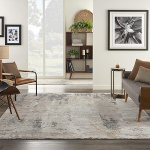 image:imageNourison Home Ludlow Cream Grey 710 x 910 Area Rug  Easy Clean Non Shedding Bed Room Living Room Dining Room Kitchen 8 x 10710 X 910