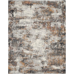 image:imageNourison Home Ludlow Grey Multicolor 9 x 12 Area Rug  Easy Clean Non Shedding Bed Room Living Room Dining Room Kitchen 9 x 129 X 12