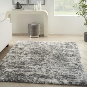 image:imageNourison Home Luxurious Shag Charcoal Grey 67 x 92 Area Rug  Easy Clean Non Shedding Bed Room Living Room Dining Room Kitchen 7 x 9Charcoal Grey