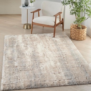 image:imageNourison Home Luxurious Shag Ivory Beige 3 x 5 Area Rug  Easy Clean Non Shedding Bed Room Living Room Dining Room Kitchen 3 x 5Ivory Beige