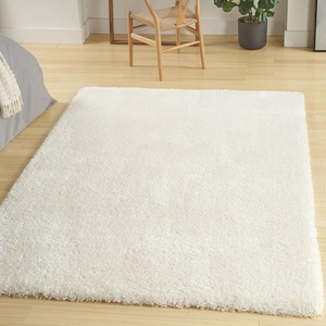 image:imageNourison Home Luxurious Shag Silver 9 x 12 Area Rug  Easy Clean Non Shedding Bed Room Living Room Dining Room Kitchen 9 x 12Ivory