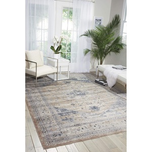 image:imageNourison Home Malta Vintage BeigeBlue 710 x 1010 AreaRug EasyCleaning Non Shedding Bed Room Living Room Dining Room Kitchen 8x11Beige Blue