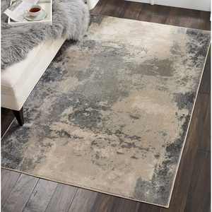 image:imageNourison Home Maxell IvoryTeal 22 x 76 Area Rug  Easy Clean Non Shedding Bed Room Living Room Dining Room Kitchen 8 RunnerIvGrey