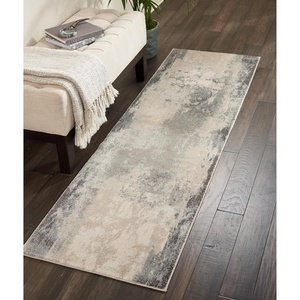 image:imageNourison Home Maxell IvoryTeal 22 x 76 Area Rug  Easy Clean Non Shedding Bed Room Living Room Dining Room Kitchen 8 RunnerIvoryGrey