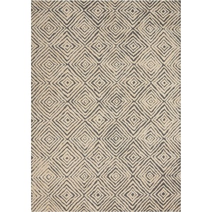 image:imageNourison Home Modern Deco Grey Ivory 39 x 59 Area Rug  Easy Clean Non Shedding Bed Room Living Room Dining Room Kitchen 4 x 6GreyIvory