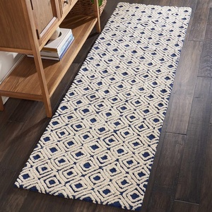 image:imageNourison Home Modern Deco Grey Ivory 39 x 59 Area Rug  Easy Clean Non Shedding Bed Room Living Room Dining Room Kitchen 4 x 6NavyIvory