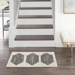 image:imageNourison Home Modern Passion Ivory Grey 6 x 9 Area Rug  Easy Clean Non Shedding Bed Room Living Room Dining Room Kitchen 6 x 9IvoryGrey