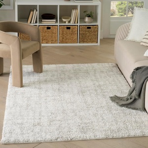 image:imageNourison Home Modern Shag Grey Ivory 53 x 7 Area Rug  Easy Clean Non Shedding Bed Room Living Room Dining Room Kitchen 5 x 7Ivory Grey