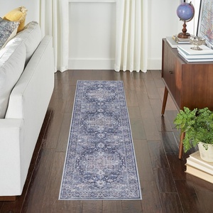 image:imageNourison Home New Concept Washables Light Blue Multicolr 53 x 73 Area Rug  Easy Clean Non Shedding Bed Room Living Room Dining Room Kitchen 5 x 7Ivory Navy