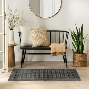 image:imageNourison Home Nordic Ivory 9 x 12 Area Rug  Easy Clean Non Shedding Bed Room Living Room Dining Room Kitchen 9 x 12Black Taupe