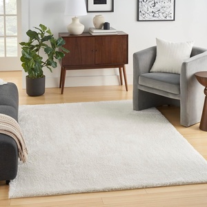 image:imageNourison Home Pacific Shag Navy 53 x 73 Area Rug  Easy Clean Non Shedding Bed Room Living Room Dining Room Kitchen 5 x 7Ivory