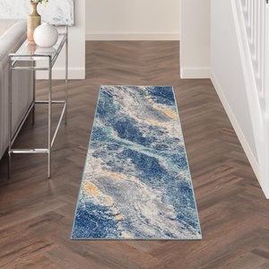 image:imageNourison Home Passion Blue Multicolor 53 x 73 Area Rug  Easy Clean Non Shedding Bed Room Living Room Dining Room Kitchen 5 x 7Blue Multicolor