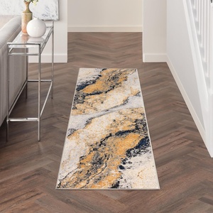 image:imageNourison Home Passion Blue Multicolor 53 x 73 Area Rug  Easy Clean Non Shedding Bed Room Living Room Dining Room Kitchen 5 x 7Ivory Multicolor