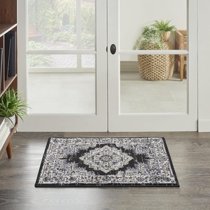 image:imageNourison Home Passion Fuchsia 110 x 210 Area Rug  Easy Clean Non Shedding Bed Room Living Room Dining Room Kitchen 2 x 3Black Ivory