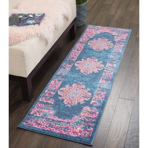 image:imageNourison Home Passion Fuchsia 110 x 210 Area Rug  Easy Clean Non Shedding Bed Room Living Room Dining Room Kitchen 2 x 3Blue