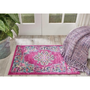 image:imageNourison Home Passion Fuchsia 110 x 210 Area Rug  Easy Clean Non Shedding Bed Room Living Room Dining Room Kitchen 2 x 3Fuchsia