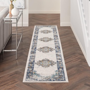 image:imageNourison Home Passion Fuchsia 110 x 210 Area Rug  Easy Clean Non Shedding Bed Room Living Room Dining Room Kitchen 2 x 3IvoryGreyBlue