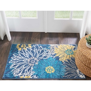 image:imageNourison Home Passion Ivory Multicolor 53 x 73 Area Rug  Easy Clean Non Shedding Bed Room Living Room Dining Room Kitchen 5 x 7Blue
